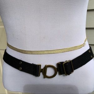 BlackFabric adjustable hoop&loop belt size 14